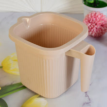 Plastic Square Bath Water Mug (1 Pc / 1000 ML / Mix Color) - luckystorebuy.in