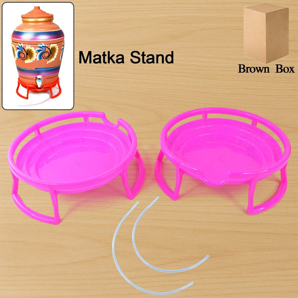Plastic Water Pot Stand Set (2 Pc) - luckystorebuy.in