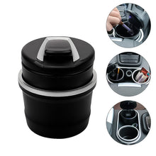 Portable Car Ashtray with Lid and Blue LED Light (1 Pc / With Color Box) - luckystorebuy.in