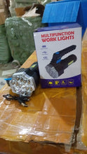 Portable Flashlight / Torch COB 7LED Hand Light USB Rechargeable Light with Side Light (1 Pc) - luckystorebuy.in
