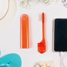 Portable Folding Toothbrush with Built - in Travel Case (1 Pc) - luckystorebuy.in