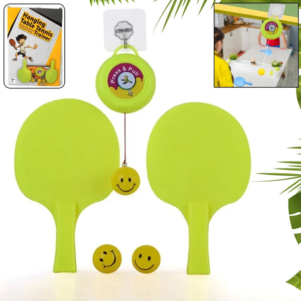 Portable Indoor Hanging Table Tennis with Three Ball, Table Tennis Self Training Set - luckystorebuy.in
