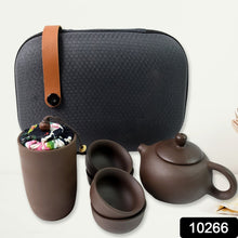 Portable Kung Fu Tea set with a portable travel bag (set of 6pcs) - luckystorebuy.in