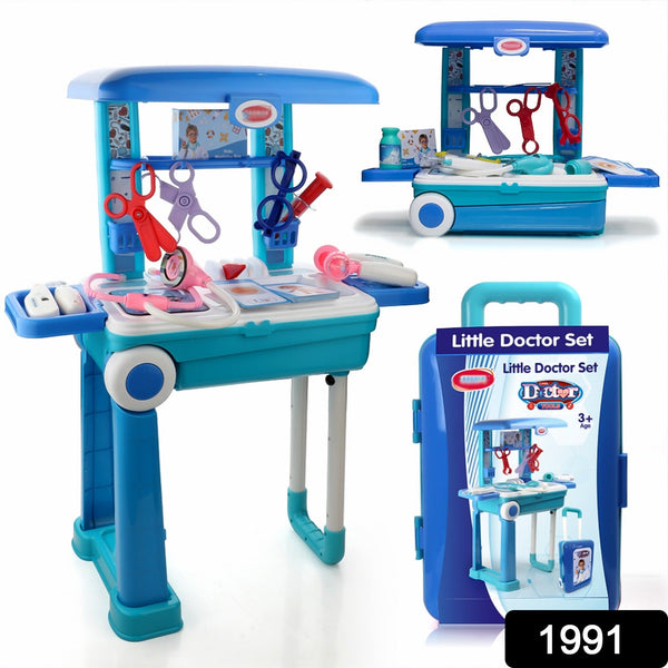 Premium Doctor Set Trolley Little Doctor Kids Toy (1 Set) - luckystorebuy.in