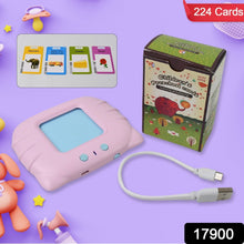 Preschool Learning Toys Flash Cards for Small Kids Educational Toys English Words Learning Machine for Kids with 224 Words, Birthday Gift for Kids Intelligent Electric Kids Language Card (1 Set) - luckystorebuy.in