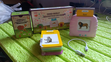 Preschool Learning Toys Flash Cards for Small Kids Educational Toys English Words Learning Machine for Kids with 224 Words, Birthday Gift for Kids Intelligent Electric Kids Language Card (1 Set) - luckystorebuy.in