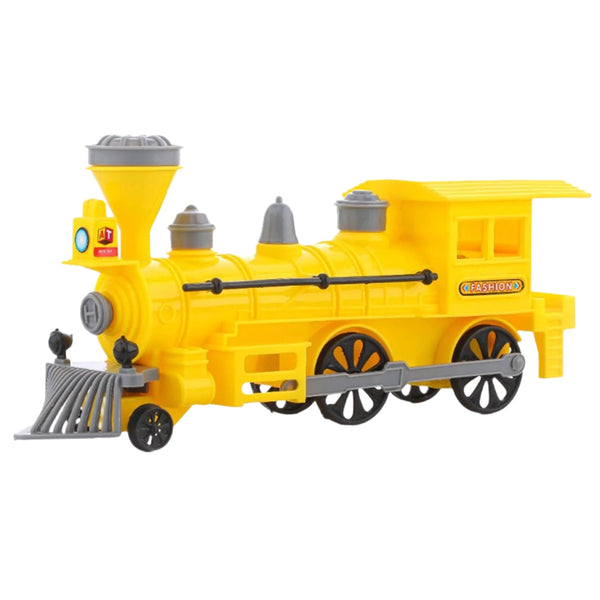 Pull and Go Train with Light Plastic String Pull Back Train (1 Pc / Mix Color) - luckystorebuy.in