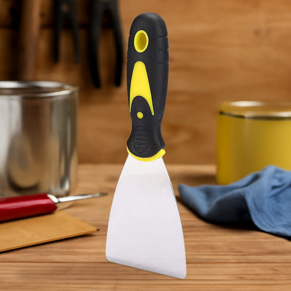 Putty Knife Set with Soft Rubber Handle (1 Pc) - luckystorebuy.in