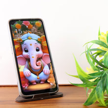 Pyramid Brown Mobile Stand with 3 Different Inclined Angles - luckystorebuy.in