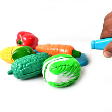 Realistic slice - able fruits and vegetables cut in 2 part play toy set - luckystorebuy.in