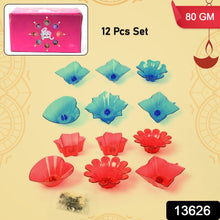 Reflection Diya Combo Plastic Candle Cup with Multi Shape (12 Pcs Set) - luckystorebuy.in