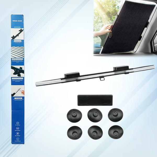 Retractable Long Foldable Windshield Sun Shade for Car (1 Set) - luckystorebuy.in
