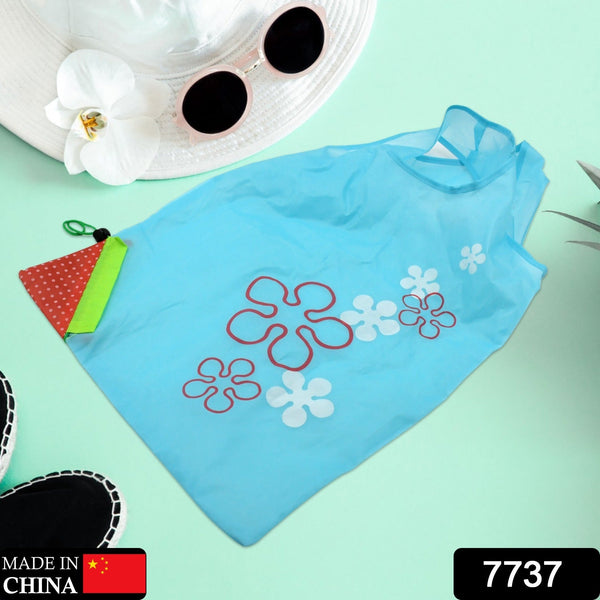 Reusable Grocery Bags - Reusable Bags With Handles (1 Pc / Mix Color) - luckystorebuy.in