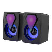 RGB Desktop Speakers, Plug, and Play USB Powered Speaker (2 Pc Set) - luckystorebuy.in