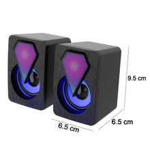 RGB Desktop Speakers, Plug, and Play USB Powered Speaker (2 Pc Set) - luckystorebuy.in