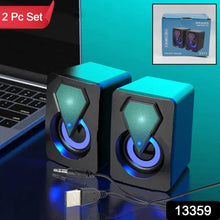 RGB Desktop Speakers, Plug, and Play USB Powered Speaker (2 Pc Set) - luckystorebuy.in