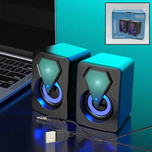 RGB Desktop Speakers, Plug, and Play USB Powered Speaker (2 Pc Set) - luckystorebuy.in