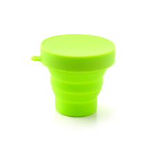 Round Silicone Foldable Glass / Cup, Foldable Travel Mug With Lid (1 Pc) - luckystorebuy.in