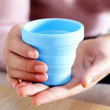 Round Silicone Foldable Glass, Foldable Travel Mug Without Lid (1 Pc) - luckystorebuy.in