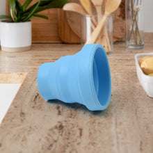 Round Silicone Foldable Glass, Foldable Travel Mug Without Lid (1 Pc) - luckystorebuy.in