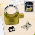 Security Alarm Metallic Lock System with 3 Keys (1 Set / Mix Color) - luckystorebuy.in