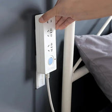 Self Adhesive No Hole Wall Mount, Reusable, Non Residue Plug Organizer For Home Office & Multiuse Device - luckystorebuy.in