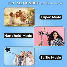 Selfie Stick with Tripod Stand (1 Pc / 160 Cm Long Approx) - luckystorebuy.in