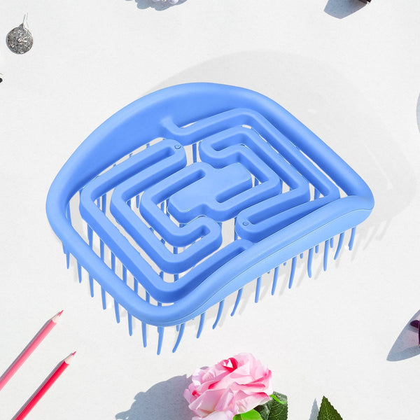 Shampoo Brush, Manual Scalp Massager Skeleton Combs (1 Pc) - luckystorebuy.in