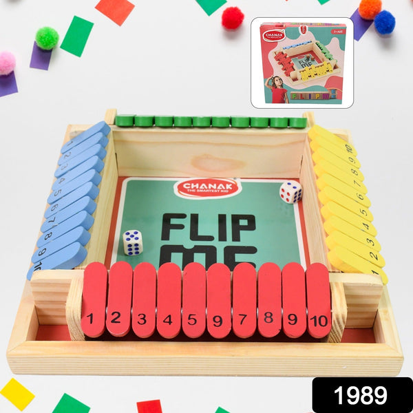 Shut The Box Dice Game, Classic Flip Me Multiplayer Game (1 Set) - luckystorebuy.in