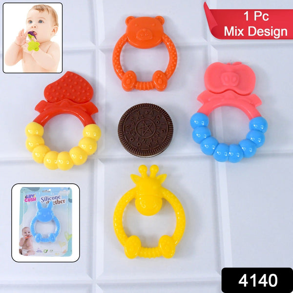 Silicone Baby Teething Toys (1 Pc / Mix Design) - luckystorebuy.in