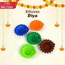 Silicone Diya for Diwali Attractive Design Colourful Diya Combo (Mix Design /1 Pc) - luckystorebuy.in