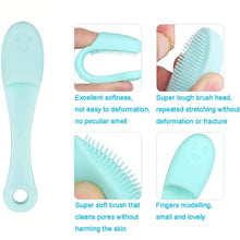 Silicone Makeup cleaning tool, finger wash Face Scrubber Facial Cleansing Brush (1 Pc / Mix Color) - luckystorebuy.in
