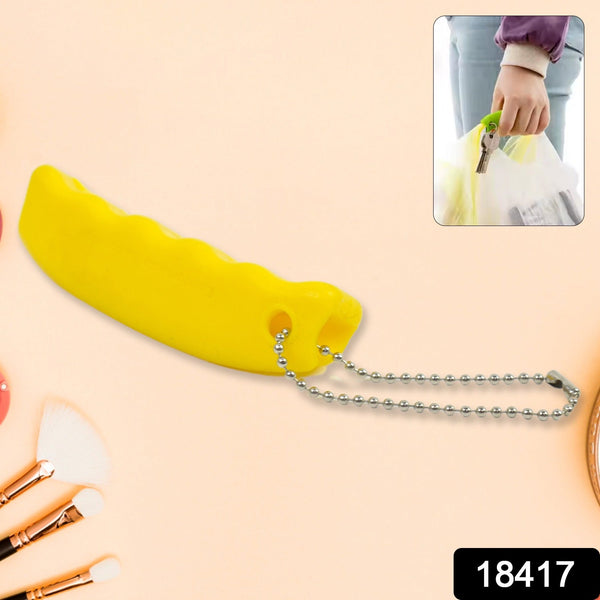 Silicone Portable Bag Device Bag Filter Hand Shopping Bag Carry Tool Key Chain (1 Pc) - luckystorebuy.in