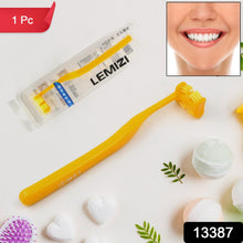 Six - Sided Soft Toothbrush, Anti - Bacterial 6 Sided Care (1 Pc/ Mix Color) - luckystorebuy.in