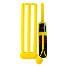 Small Cricket Kit for Boys & Girls, Cricket Set with 1 Cricket Bat, 1 Plastic Ball, Bails, 3 Stumps with Stand Base - luckystorebuy.in