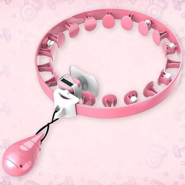 Smart Fitness Hula Hoops with Spinning Ball and Intelligent Counter (1 Pc / Mix Design / Loose) - luckystorebuy.in