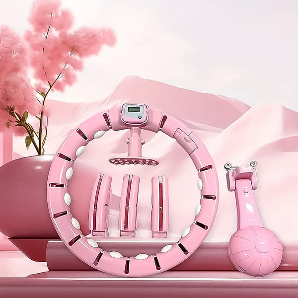 Smart Fitness Hula Hoops with Spinning Ball and Intelligent Counter (1 Pc/ With Brown Box) - luckystorebuy.in