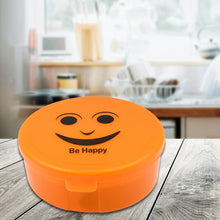 Smily Plastic lunch box, Small Box With 2in1 Spoon pack of 1 - luckystorebuy.in