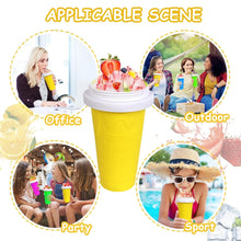 Smoothies Maker Cup, Magic Quick Frozen Smoothies Cup Cooling Cup Double Layer Squeeze Cup Slushy Maker (1 Pc) - luckystorebuy.in