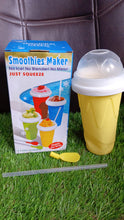 Smoothies Maker Cup, Magic Quick Frozen Smoothies Cup Cooling Cup Double Layer Squeeze Cup Slushy Maker (1 Pc) - luckystorebuy.in