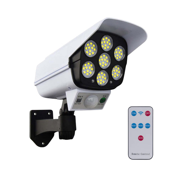 Solar Light Outdoor Motion Sensor Security Camera Shaped Dummy Wall Lamp (1 Pc) - luckystorebuy.in