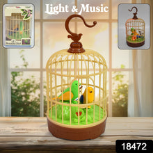 Sound Activated Chirping Bird in Hanging Cage, Beautiful Pinjra Bird Toy (1 Pc / Battery Not Operated) - luckystorebuy.in