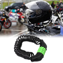 Spiral Cable Lock | 4 - Digit Combination Code | Bicycle Security Lock (1 Pc) - luckystorebuy.in