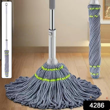 Squeeze Twist Mop Self Wringing Mop, Stainless Steel Handle (1 Pc) - luckystorebuy.in