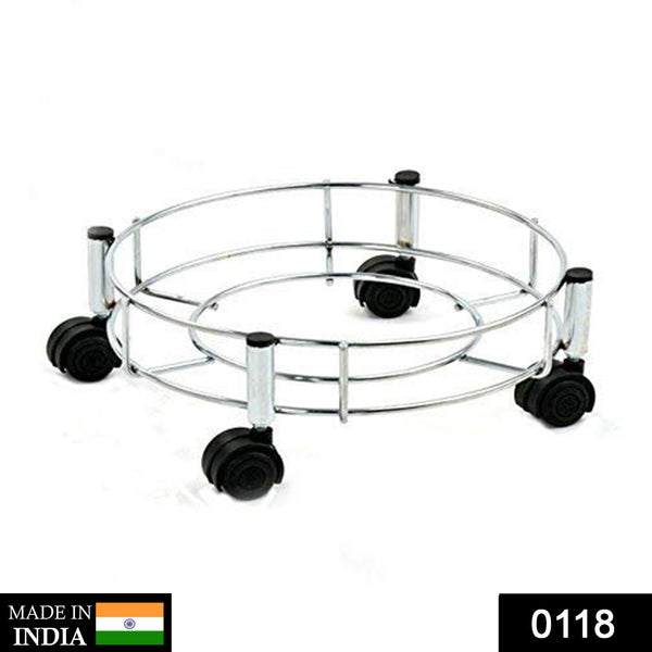 Stainless Steel Gas Cylinder Trolley - luckystorebuy.in