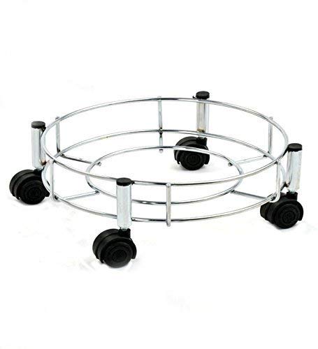 Stainless Steel Gas Cylinder Trolley - luckystorebuy.in