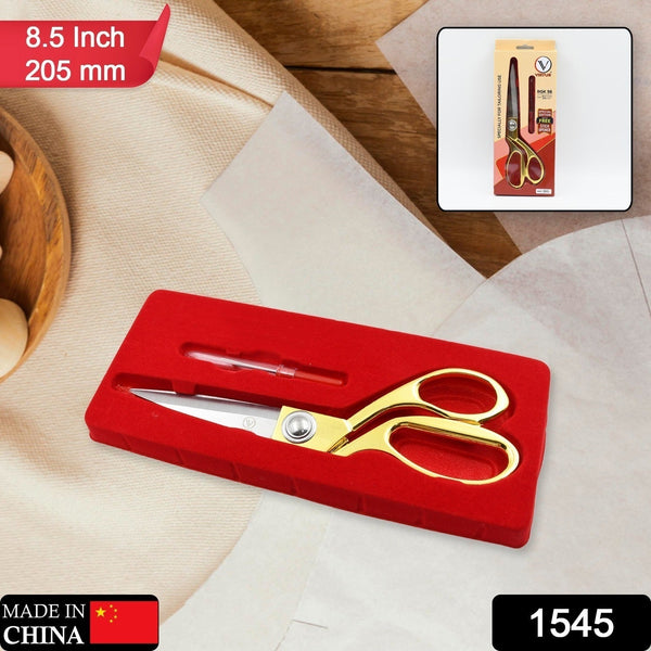 Stainless Steel Tailoring Scissor Sharp Cloth Cutting for Professionals (Golden) - luckystorebuy.in