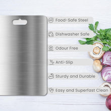 Stainless Steel Vegetable & Fruit Cutting Chopping Board (31×20 Cm / 1 Pc) - luckystorebuy.in