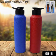 Stainless Steel Water Bottle, Fridge Water Bottle (1000ML / Mix Colour / 1 Pc) - luckystorebuy.in