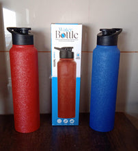 Stainless Steel Water Bottle, Fridge Water Bottle (1000ML / Mix Colour / 1 Pc) - luckystorebuy.in
